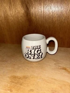 Vintage 1980’s Retired Dunkin Donuts "The Big One!" Coffee Mug Ribbed Exterior - Picture 1 of 10