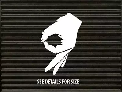 MADE YOU LOOK HAND Decal Sticker Drift Honda Toyota OK Funny JDM car truck   - Image 1 of 2