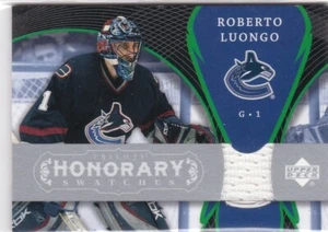 2007-08 Upper Deck Trilogy Honorary Swatches #HSRL Roberto Luongo JERSEY - Picture 1 of 1