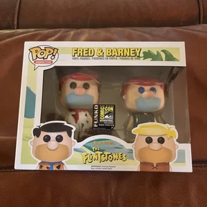Funko Pop! Fred & Barney The Flintstones 2 Pack 2014 SDCC 480 Pc-see Details - Picture 1 of 6