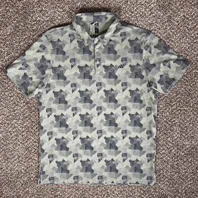 Camisa polo Adidas Golf Para Hombre Grande Estampada Nueva Foto 1 de 4