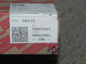 100 Dinkle DK2.5N 600V 20A, 22~12AWG Terminal Block, D-Rail-Tan - Picture 1 of 4