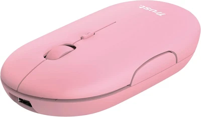 Puck Mouse Wireless Ricaricabile, Bluetooth O 2.4 Ghz Con Mini Ricevitore USB, S - Immagine 1 di 4