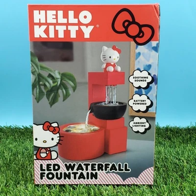Hello Kitty Waterfall LED Fountain With Soothing Sounds & Ambient Light - Image 1 of 4