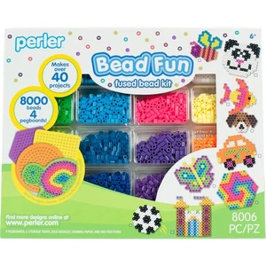 Perler Kit Vassoio Porta Perline – 8000 Perline Multicolore, 4 Picchetti, 2 Stoccaggio... - Foto 1 di 9