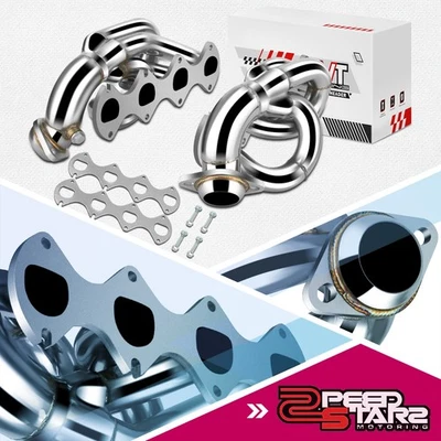 2 peças 4-1 cabeçalhos coletor de escape de aço inoxidável para 05-10 Ford Mustang GT 4.6L V8 - Imagem 1 de 4