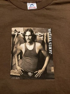 Vintage Y2K James Taylor Shirt Size M Brown 2005 - Picture 1 of 2