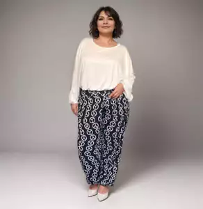 PANTALONES DE MUJER SEÑORA TALLA GRANDE HARÉN ESTAMPADO PAZ ALI BABA PANTALONES ALTOS - Imagen 1 de 4