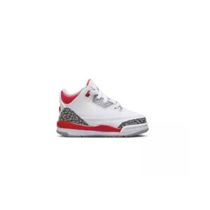 Nike Air Jordan Retro 3 Fire Red White Cement Grey 2022 Toddler TD Size 4c-10