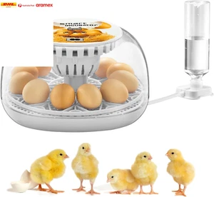 Incubators for Hatching Eggs, 12 Eggs Incubator with Automatic Egg Turning, Temp - Picture 1 of 7