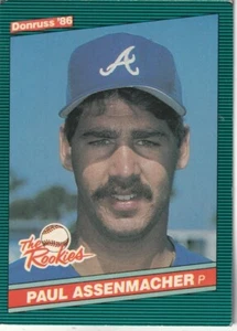 FREE SHIPPING-NRMINT-1986 Donruss The Rookies #28 Paul Assenmacher BRAVES - Bild 1 von 1