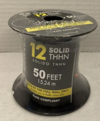 Southwire 12 SOLID THHN copper insulated wire 50 feet  UL Listed - Image 1 of 4