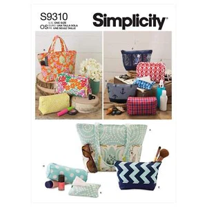 Patron De Couture Simplicité S9310 Sacs Et Tote En Tailles Variées - Afbeelding 1 van 5