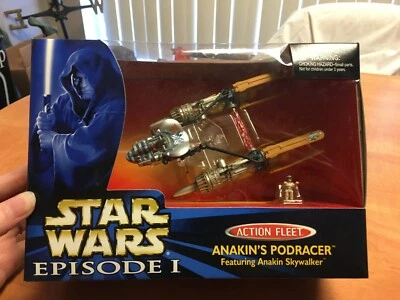 Star Wars Episodio 1 Flota de Acción Anakin's Podracer con Anakin Skywalker Sellado Foto 1 de 4