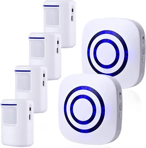Motion Sensor Alarm, Long Range Wireless Driveway Alarm, Indoor Home Security Sy - Picture 1 of 7