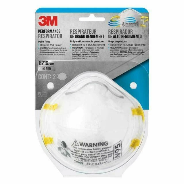 3M N95 Woodworking, Sanding and Fiberglass Respirator (2-Pack) 8210P2-DC 3M - Image 1 of 1