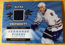2006 07 Fleer Ultra Uniformity Fernando Pisani # U-FP Game Used Jersey Patch