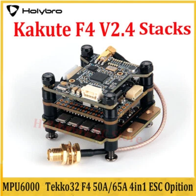 Holybro Kakute F4 V2.4 Stapel Flugcontroller Tekko32 F4 50A/65A bürstenloser ESC - Bild 1 von 4