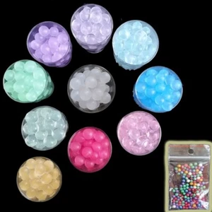 5 Tüten glitzerige Wasserperlen ZUFÄLLIGE FARBEN (0.8-1.5cm) Gelperlen Aquaperle - Bild 1 von 1