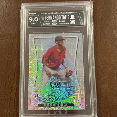 2020 Leaf Metal Draft Silver Mojo Fernando Tatis Jr. Auto HGA 9 - Image 1 of 2