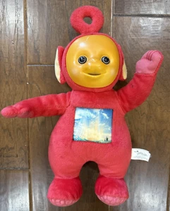 Vintage Y2K 2003 Teletubbies Po 13" Plush Red Sun Baby Hologram Ragdoll Talking - Picture 1 of 9