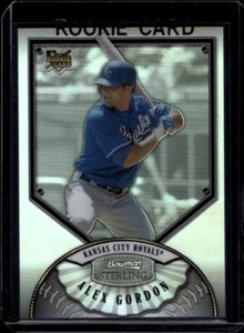 2007 Bowman Sterling Refractors #AG Alex Gordon 15/199 Kansas City Royals Rookie - Picture 1 of 2