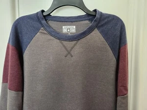 Converse One Star Mens Pullover Long Sleeve Lightweight Sweatshirt Medium Gray - Picture 1 of 3