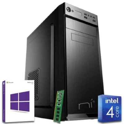 Pc Desktop Intel quad core 8gb ram DDR4 hard disk 1 tb Windows 10 pro WiFi HDMI - Immagine 1 di 4