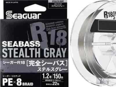 KUREHA SEAGUAR R18 Perfect Seabass Stealth Gray #1.2-22 lb 200m Made in Japan 1 - Image 1 of 2