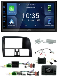 JVC DAB Bluetooth Lenkrad USB 2DIN Autoradio für Volvo XC60 2008-2017 Aktivsyste - Bild 1 von 10