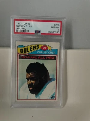 1977 Topps Curley Culp #280 PSA 8 NM-MT Oilers - Image 1 of 2