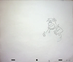 The Flintstones Fruity Pebbles 1971 Production Animation Commercial Pencil  Cel - Picture 1 of 2