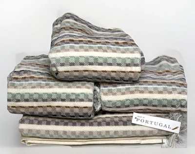 Felpinter 100% Cotton 1Pc Bath Towel and 6Pc Hand Towels Made In Portugal New - Image 1 of 4