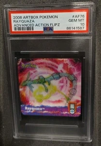POKEMON CARD RAYQUAZA AF76 ARTBOX ADVANCED ACTION FLIPZ GRADED PSA 10 GEM MINT - Picture 1 of 3
