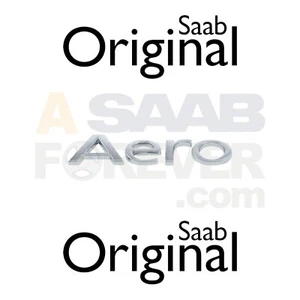 Genuine Saab Aero Fender Badge Emblem 5142559 – Fits 9‑3/9‑5 AERO 1998–2003 RARE - Picture 1 of 3