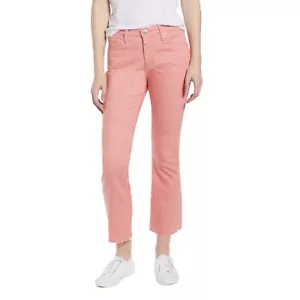 AG Adriano Goldschmied Jodi Nadelstreifen High Waist Crop Flare Rosa Damengröße 32R - Bild 1 von 20