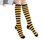 Women Striped Printed Knee Socks Tube Stockings for Daily or Cosplay Party