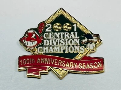 Cleveland Indians Chief Wahoo Pin American League Central Division Champion 2001 - Image 1 of 2