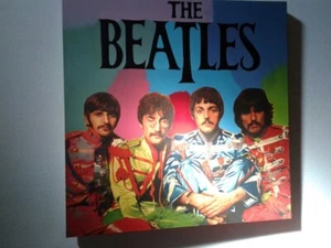Steve Kaufman "The Beatles" SGT Peppers-Oil On Canvas, Hand Painted 36" x 36" - Picture 1 of 2