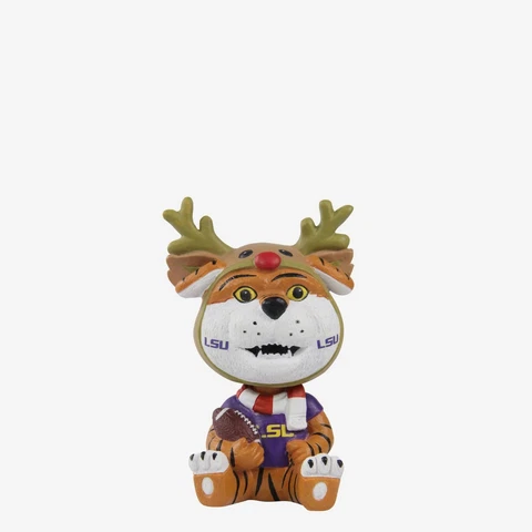 Mike The Tiger LSU Tigers Christmas Mascot Bobble Bro Mini Bobblehead NCAA Cover