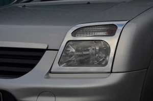 Chrome Front Headlight Trim Covers To Fit Ford Transit Connect (2002-12) - Picture 1 of 5