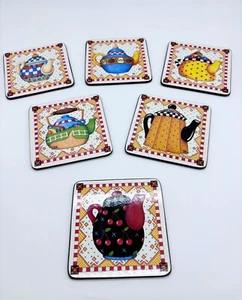 Mary Englebreit Teapot Coasters - Picture 1 of 3