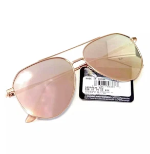 Foster Grant Aviator Sunglasses : Rose Gold : UVA UVB Mirrored Lens : New - Picture 1 of 5