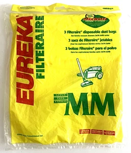 Eureka Vacuum Disposable Dust Bags For Eureka 3670-3690 Vacs 3 Pack 60296A - Picture 1 of 4