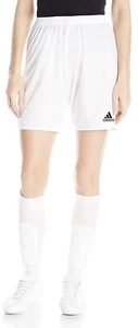 Adidas Women's Parma 16 Soccer Shorts, White/Black, Small - Picture 1 of 2