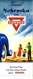 1958 Conoco Road Map: Nebraska NOS - Bild 1 von 1