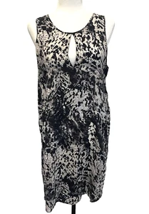 3.1 Phillip Lim Women Dress 6 Black White Silk Animal Print Shift Hi Low - Picture 1 of 23
