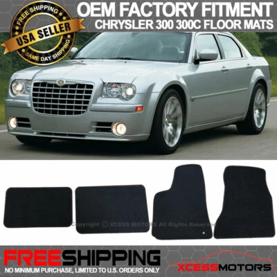 Подходит для 05–10 Chrysler 300 300C оригинальные передние и задние напольные коврики ковры 4 шт. - Изображение 1 из 3