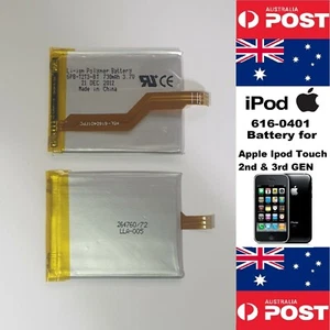 APPLE iPOD TOUCH 2nd & 3rd GEN ORIGINAL BATTERY 616-0401 730mAh - LOCAL SELLER - Photo 1 sur 4