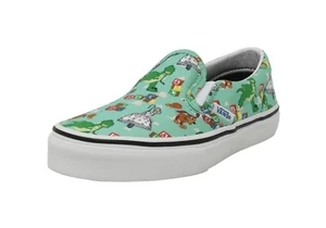 VANS Slip On Andy Toy Story Green Canvas Little Kids Children Girls Boys Shoes - Picture 1 of 7